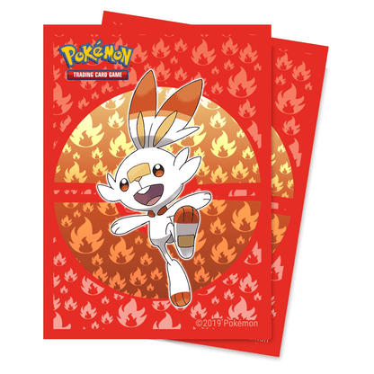 Ultra PRO Pokémon Scorbunny deck protector sleeves, pack of 65 standard size card sleeves