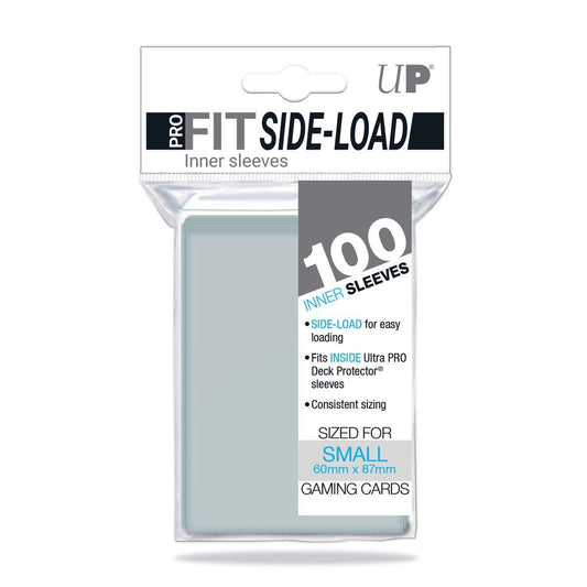 Ultra PRO PRO-FIT small sideload card sleeves, 100-count pack shown front-on
