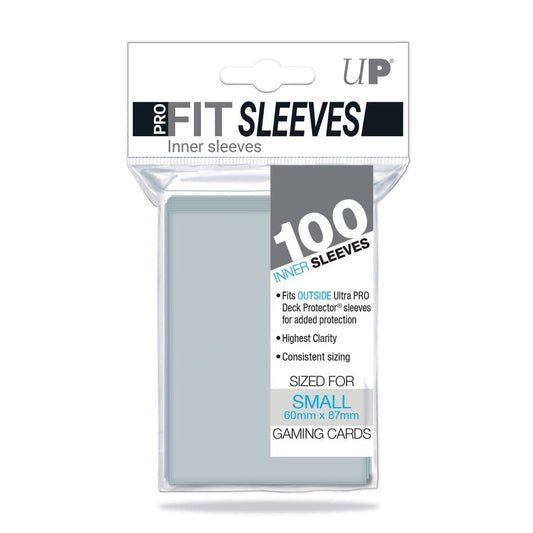 Ultra PRO PRO-FIT small topload card sleeves, pack of 100, in retail packaging