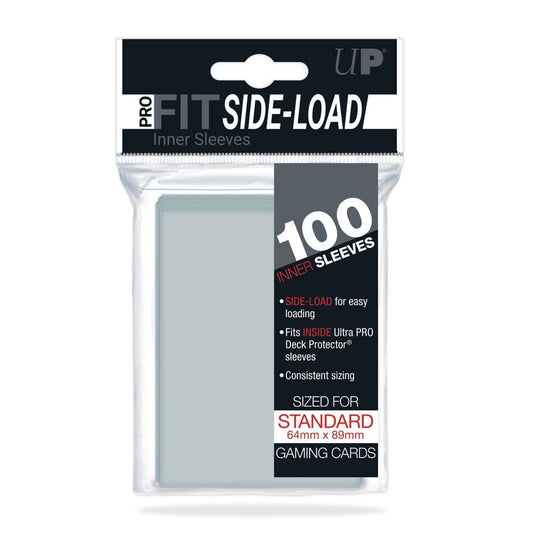 Ultra PRO PRO-FIT standard sideload card sleeves, 100-count pack shown front-on