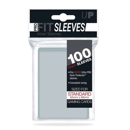 Ultra PRO PRO-FIT topload sleeves, 100 perfect fit inner sleeves for standard size cards