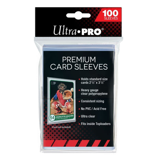 Ultra PRO standard premium soft card penny sleeves in their retail packaging