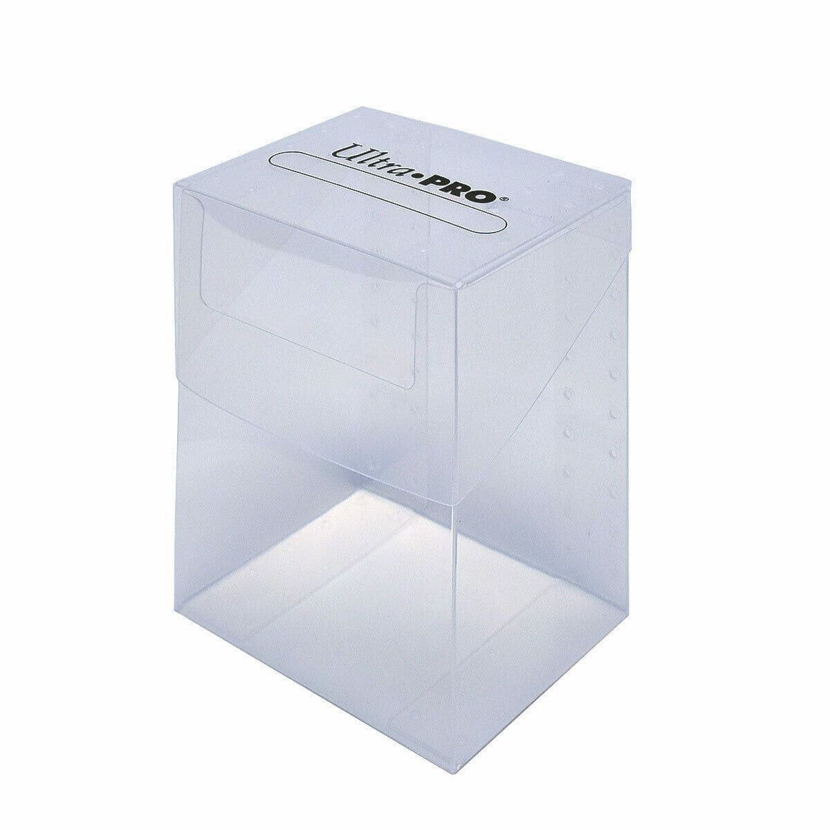 Ultra PRO toploader storage box for storing and archiving trading cards, packaging shown in closer detail