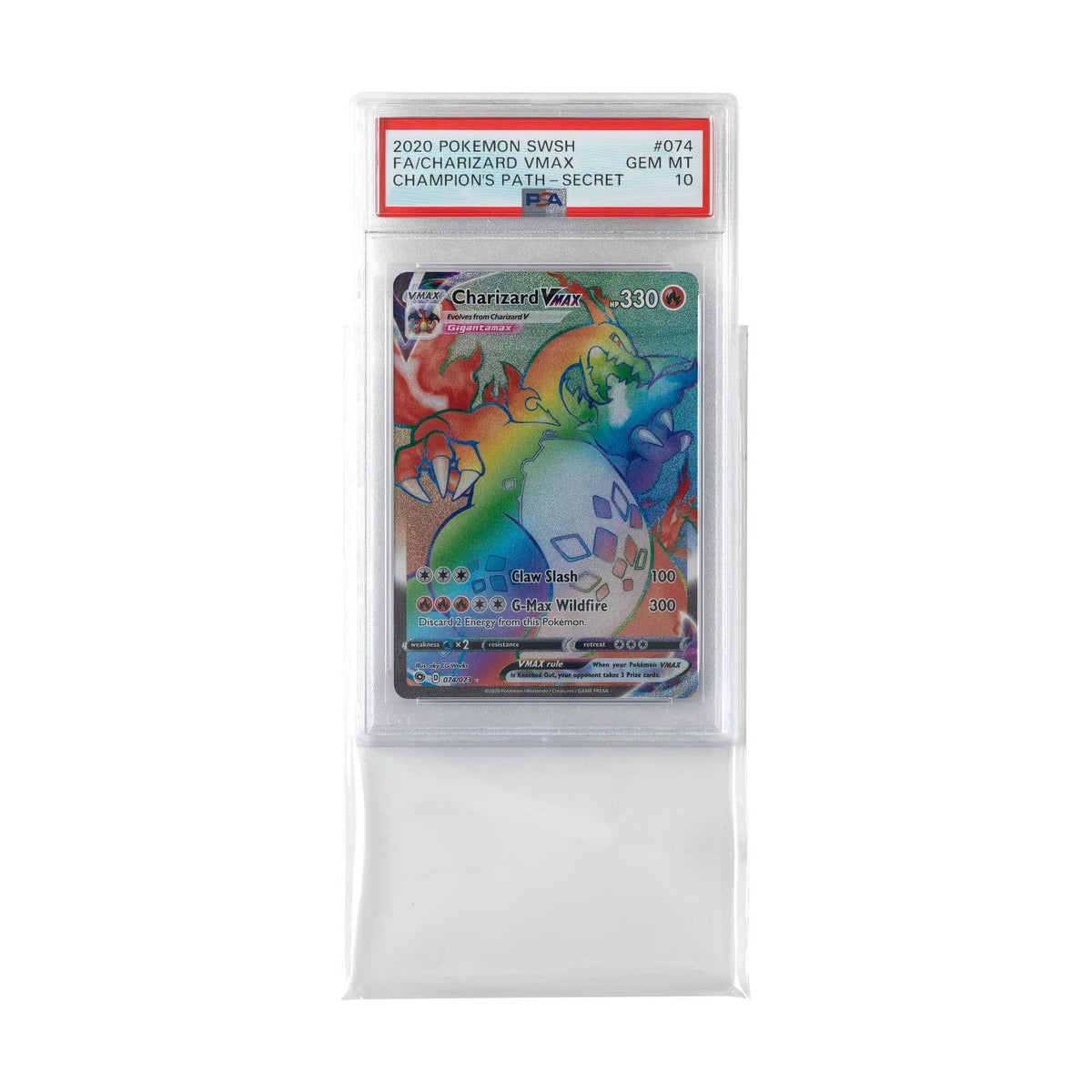 Vault X Exact Fit sleeves for PSA graded card slabs, clear protective sleeves, packaging shown in closer detail